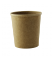 Pot carton kraft brun chaud et froid   H104mm 490ml