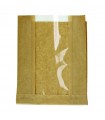 Sac papier kraft brun à fenêtre  280x70mm H180mm