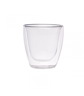 Mini verre borosilicate double paroi "Boogy"   H65mm 80ml