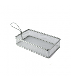 Grand panier friteuse métal rectangulaire  220x120mm H50mm