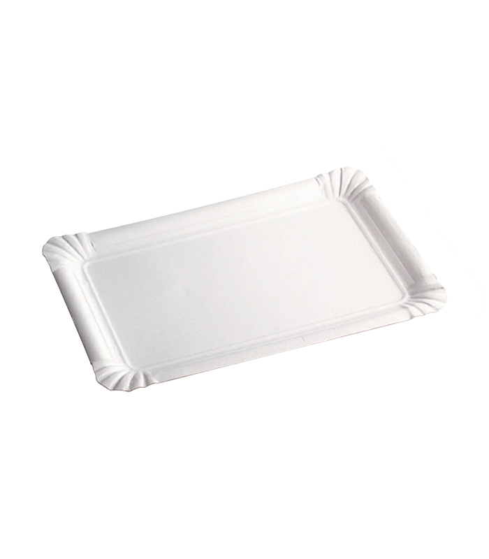 Assiette carton blanc rectangulaire