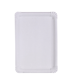 Assiette carton blanc rectangulaire