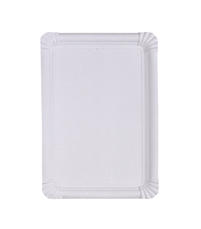 Assiette carton blanc rectangulaire