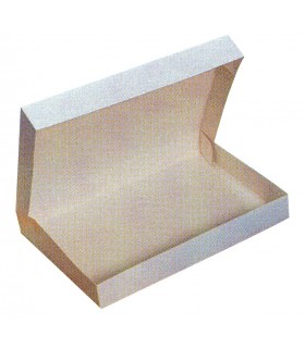 Boîte plateau lunch carton blanc 200x290mm H60mm