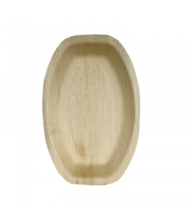 Plateau ovale en palmier  360x240mm H25mm
