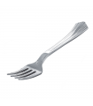 Fourchette plastique PS argenté "Régence" 176