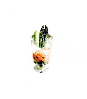 Verre à pied réutilisable "Porto" en plastique  H85mm 95ml