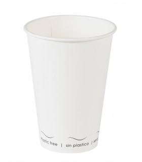 Gobelet Eden blanc en carton sans plastique, Waterbased  H91mm 200ml