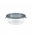 Combo Bol CookShow en verre compartimenté+Couv PP    H60mm 390ml