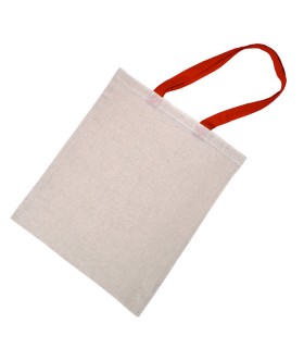 Tote bag à anses rouges  10x350mm H420mm