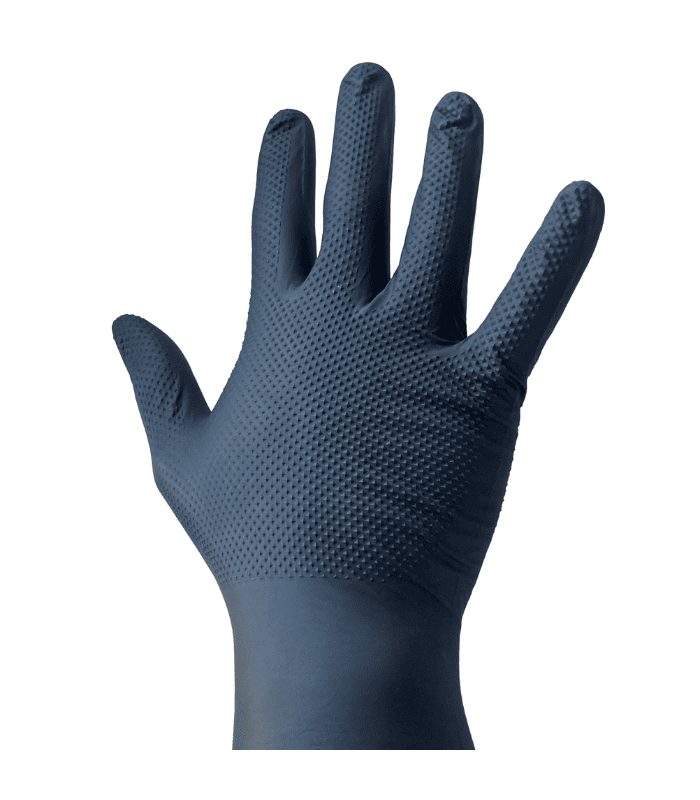 Gant nitrile Ambidextre noir 4.2g contre les produits chimiques dangereux  et les micro-organismes A 240x105mm