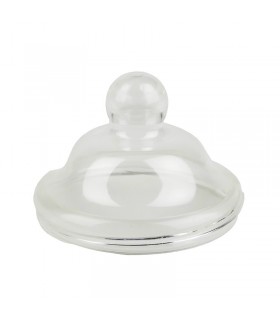 Couvercle dôme transparent en forme de bonbonnière en plastique PP, à visser  H55mm -225Pcs