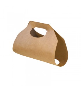 Porte gobelets kraft - 2 compartiments 385x222mm