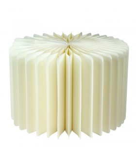 Presentoir blanc pliable avec plateau en acrylique  H200mm