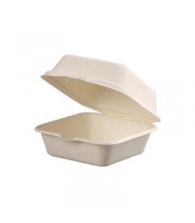 Coquille blanche en pulpe 150x150mm H76mm 460ml
