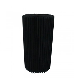 TABLE NOIR ILLUMINÉ ET PLIABLE AVEC PLATEAU EN ACRYLIQUE DIA 2PCS