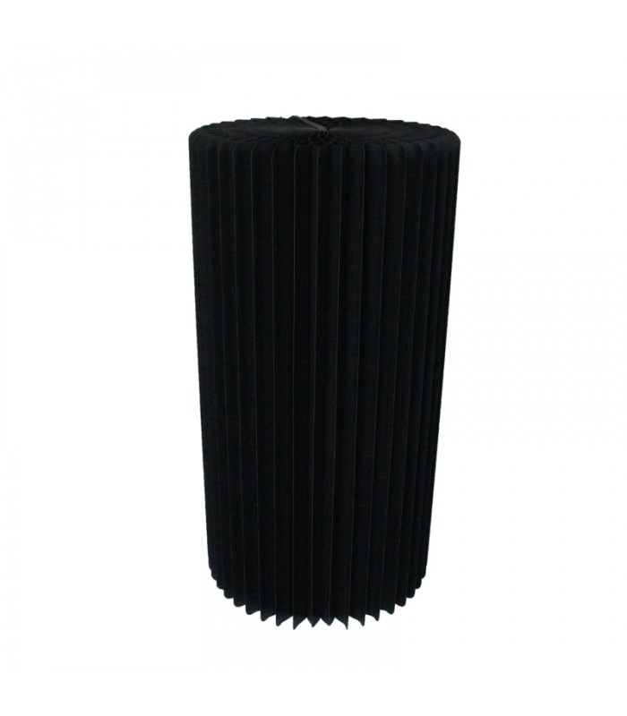 TABLE NOIR ILLUMINÉ ET PLIABLE AVEC PLATEAU EN ACRYLIQUE DIA 2PCS