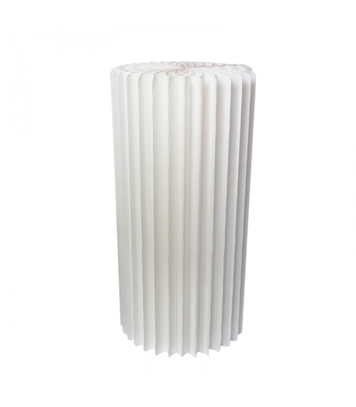 TABLE BLANCHE ILLUMINÉ ET PLIABLE AVEC PLATEAU EN ACRYLIQUE DIA 2PCS