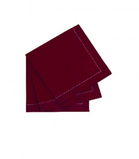 Serviette de table coton rouge  400x395mm - 100Pcs