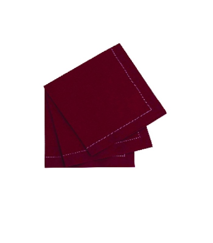 Serviette de table coton rouge  400x395mm - 100Pcs