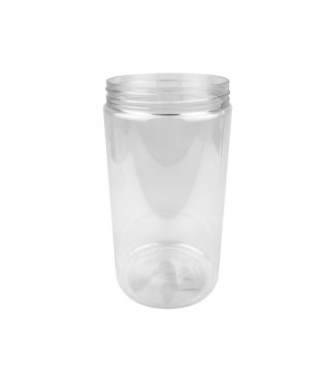 Bocal Bokotwist en plastique PET réutilisable  H167mm 1000ml - 80Pcs