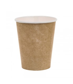 Gobelet blanc imprimé kraft   H89mm 230ml - 1000Pcs
