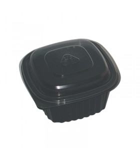 Cassolette plastique carrée noire 137x137mm H60mm 500ml - 900Pcs