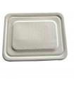 Couvercle en pulpe pour plateau repas 230x180mm H10mm-500Pcs