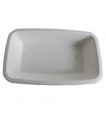 Barquette scellable pulpe laminée PLA "gastronorme" 1/4 265x160mm H55mm 1450ml - 400Pcs
