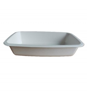 Barquette scellable pulpe laminée PLA "gastronorme" 1/4 265x160mm H55mm 1450ml - 400Pcs 2