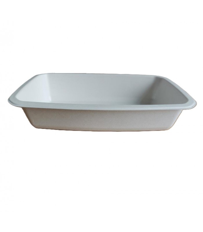 Barquette scellable pulpe laminée PLA "gastronorme" 1/4 265x160mm H55mm 1450ml - 400Pcs