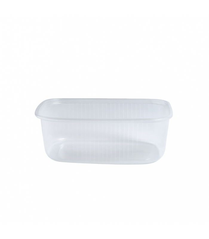 Boite plastique PP rectangulaire transparente  110x80mm H40mm 200ml-1000Pcs