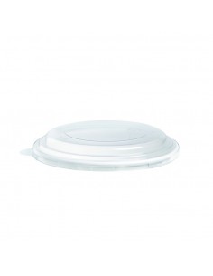 Couvercle plat transparent en plastique PET-360Pcs