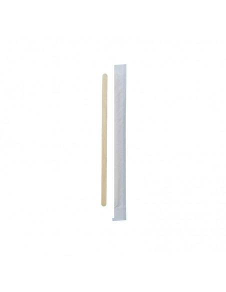 Spatule à café en bois en boite distributrice  6 H140mm - 5000Pcs