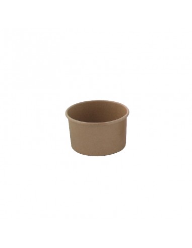 Pot carton kraft brun chaud et froid