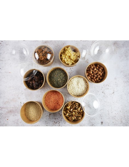 Pot carton kraft brun chaud et froid